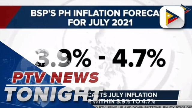 BSP forecasts July inflation to settle within 3.9% to 4.7%