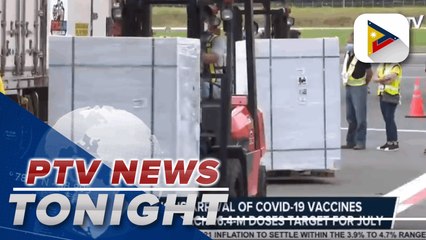 Continuous arrival of COVID-19 vaccines helped gov't reach 16.4-M doses target for July