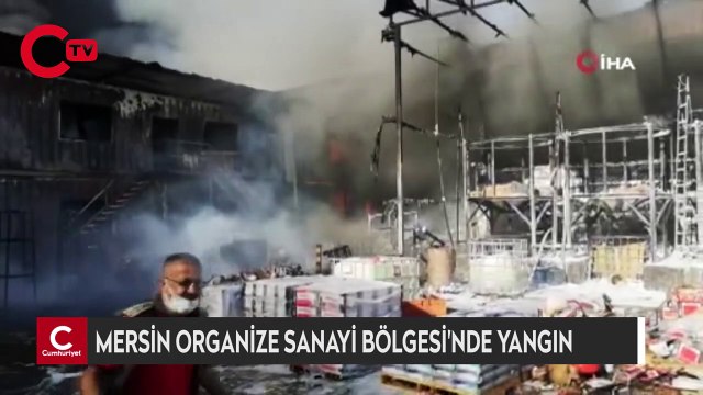 Mersin Organize Sanayi Bölgesi'nde fabrika yangını