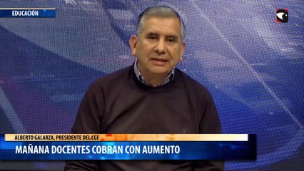 Mañana docentes cobran con aumento