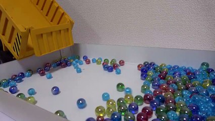 Marble Run Wave Slope Super Long Course & Dump Truck