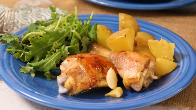 Garlic Roasted Chicken and Potatoes