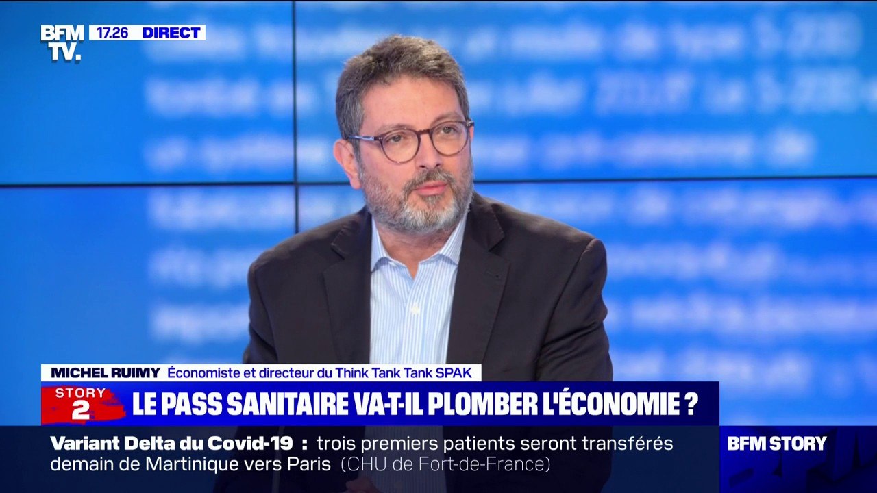 Selon Michel Ruimy, économiste, "le pass sanitaire n'est pas une réponse à la crise sanitaire, il permet à l'activité économique de revenir à un niveau normal"