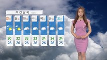 [날씨] 주말 전국 '비'…서울 한낮 33도, 여전한 무더위 / YTN