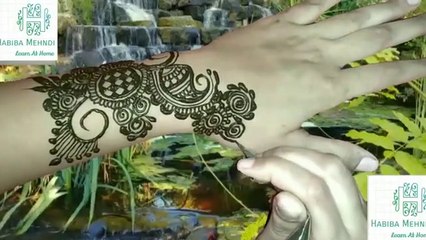 Back hand bridal floral intricate mehndi design - new uniqe stlye मेहदी design  - Habiba Mehndi Art