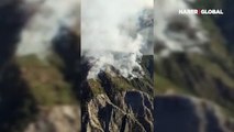 Bakanların Helikopterinden Toroslar'da Yangın Böyle Görüntülendi!