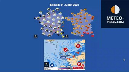 previsions meteo du vendredi 30 juillet 2021