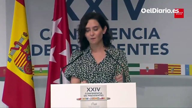 Ayuso acusa a otras comunidades de estar pasando la línea al señalar a Madrid durante la Conferencia de presidentes