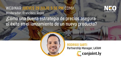 Webinar: ¿Cómo una buena estrategia de precios asegura el éxito en el lanzamiento de un nuevo producto?