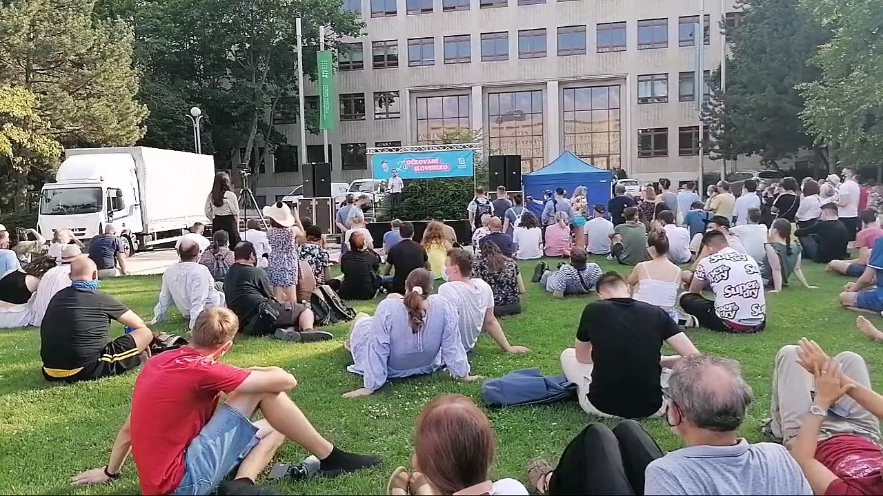 ZÁZNAM: Verejná manifestácia Za očkované Slovensko