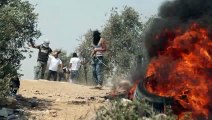 مواجهات بين الفلسطينيين وقوات الجيش الإسرائيلي في بلدة بيتا