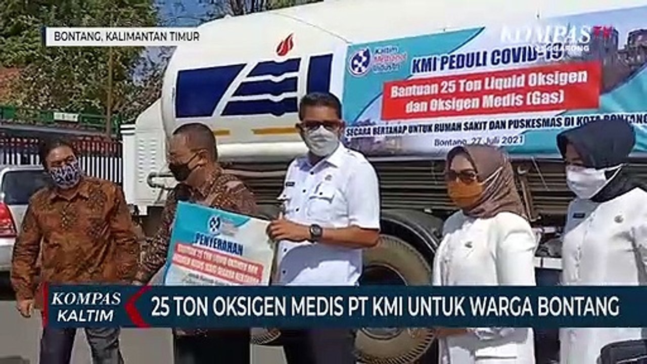 25 Ton Oksigen Medis PT KMI Untuk Warga Bontang