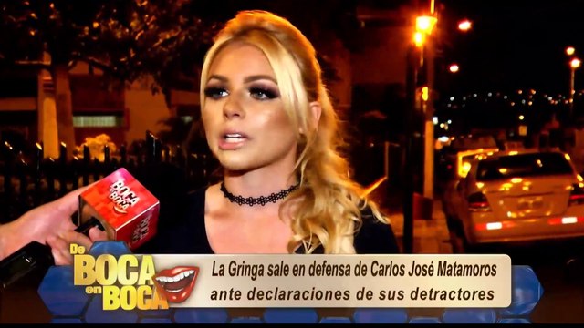 'La Gringa' defiende a Carlos José Matamoros tras las fuertes críticas