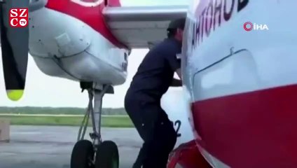 Ukrayna’dan Türkiye’ye destek için yola çıkan uçakların görüntüleri paylaşıldı