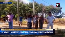 Al menos 3 muertos y cientos de evacuados por los incendios