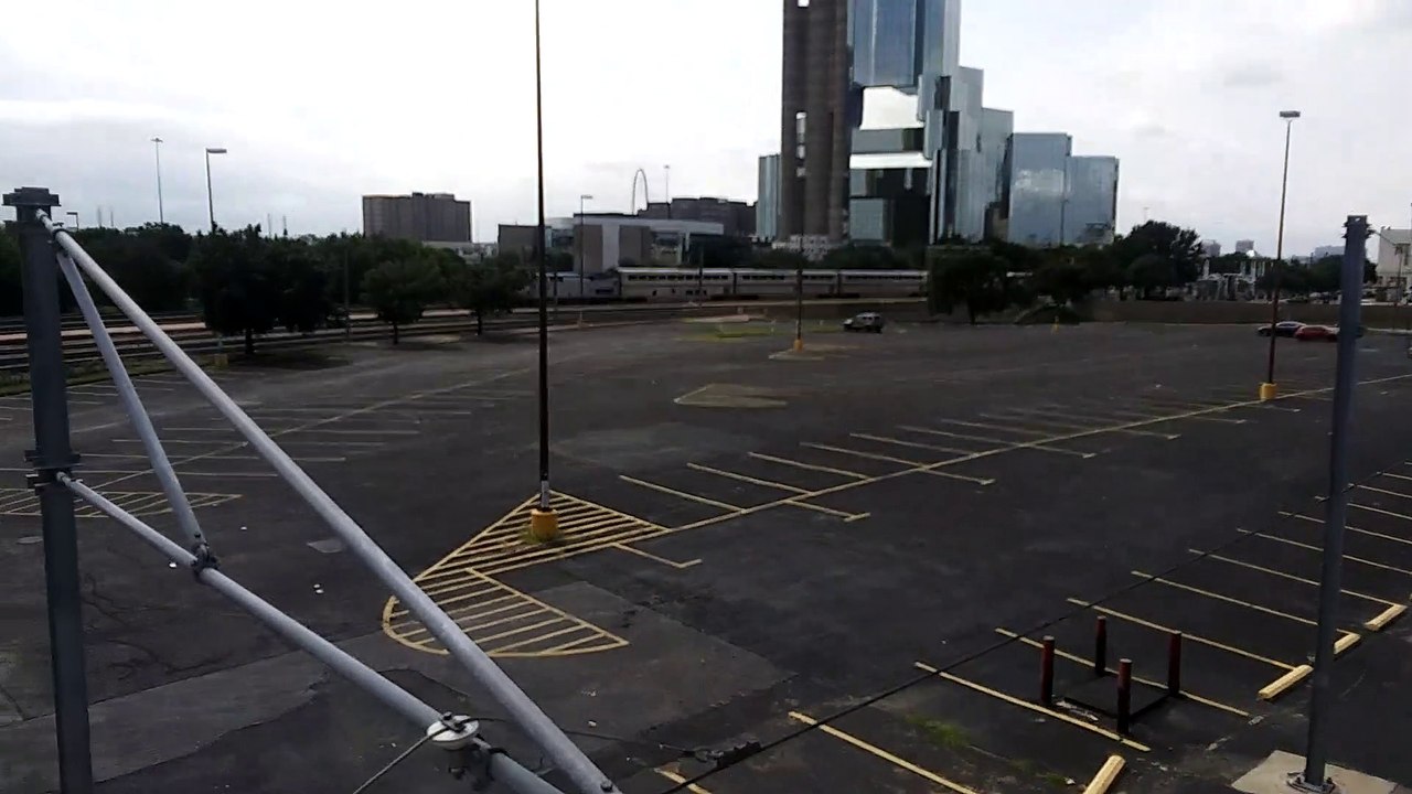 Amtrak Train Slowly Departs Dallas Union Station
