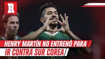 Henry Martín no entrenó con el equipo y es duda para jugar contra Corea del Sur