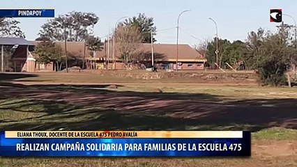 Realizan campaña solidaria para familias de la escuela 475