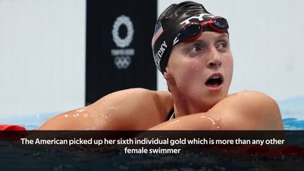 Ledecky wins her third-straight 800m freestyle at the Olympics