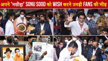 Birthday Special | Sonu Sood Fans Compare Him To Bhagat Singh | Crowd Gathers Outside His House