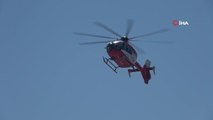 Son dakika sağlık: Kalp krizi geçiren vatandaş ambulans helikopterle hastaneye yetiştirildi