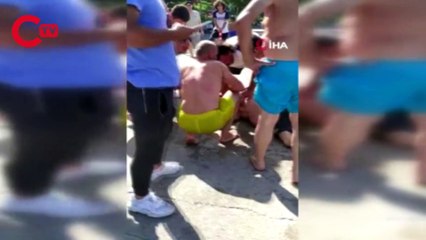 Tarabya sahilinde hareketli anlar!