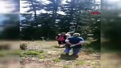 Kayınvalidesinin uçurumdan uçuşunu böyle çekti! Korkunç ölüm