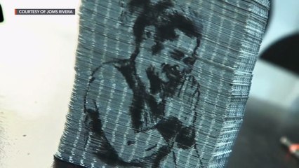 Visual artist pays tribute to Hidilyn Diaz