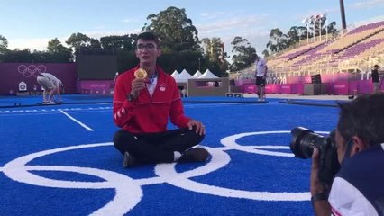 Mete Gazoz, Türk halkına verdiği sözü tutmanın mutluluğunu yaşıyor Açıklaması