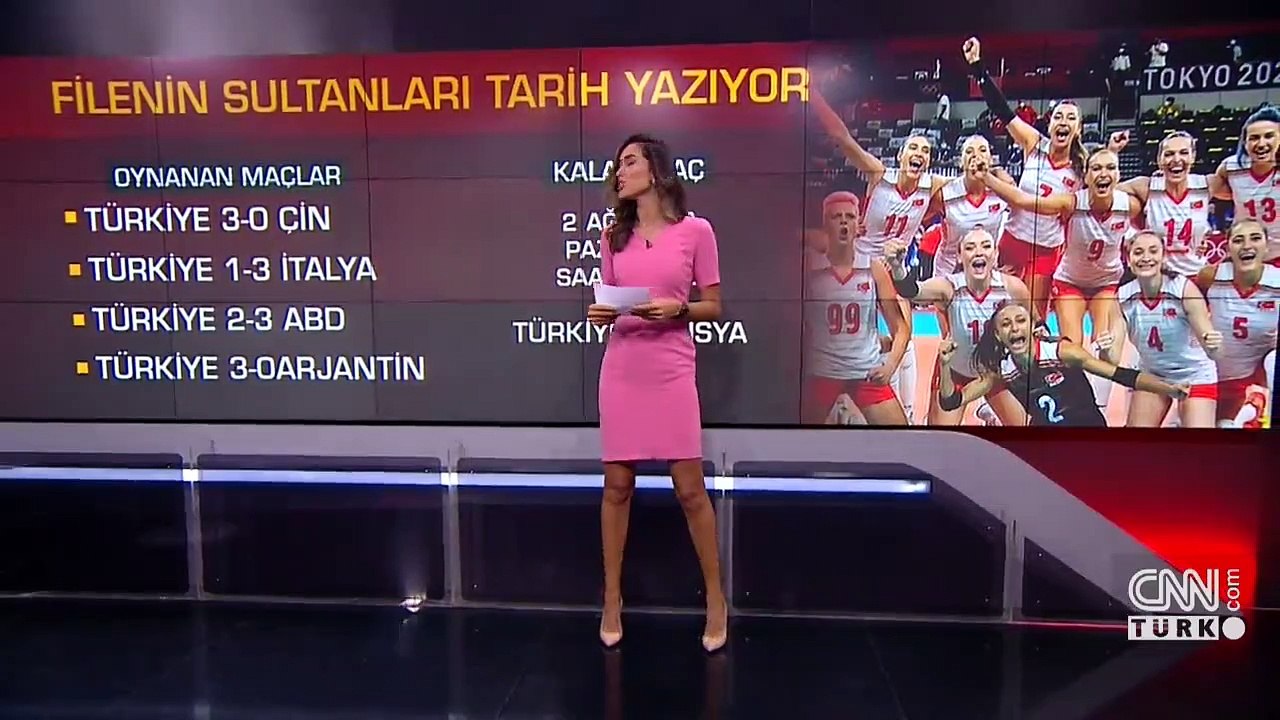 Milli Voleybolcu Meliha İsmailoğlu CNN TÜRK canlı yayınına katıldı