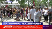 À Lyon, des soignants manifestent ce samedi contre la vaccination obligatoire