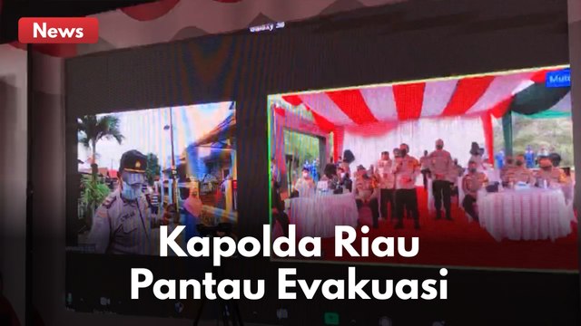 KAPOLDA RIAU PANTAU LANGSUNG EVAKUASI PASIEN COVID-19 !!
