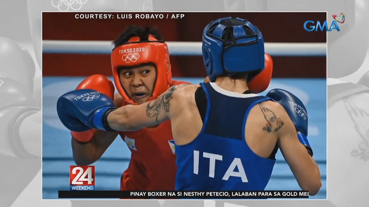 Pinay boxer Nesthy Petecio, pasok sa gold medal match ng women's featherweight division ng Tokyo Olympics | 24 Oras Weekend