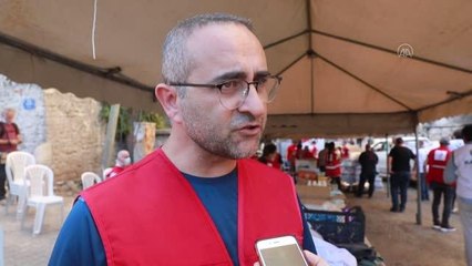 Son dakika... Türk Kızılay Manavgat'ta yangın bölgesinde vatandaşların ve ekiplerin hizmetinde