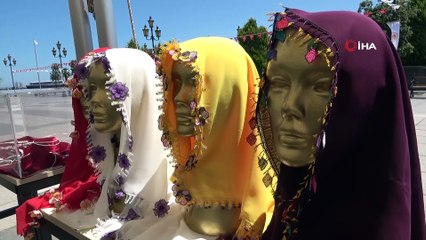 Kadınların pandemi döneminde ürettiği tüm eserler bu sergide