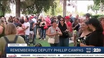 Community holds parade and vigil in honor of Deputy Campas