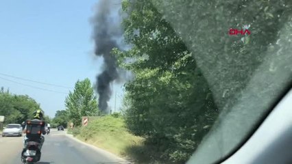 BURSA'DA, GERİ DÖNÜŞÜM TESİSİNDE YANGIN