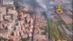 Firefighters battle flames as fires force evacuations in Catania