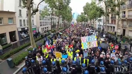 Impresionante marea humana en París 2