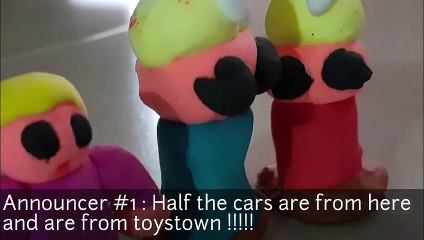 Racecar Showdown - Toy car race stop motion