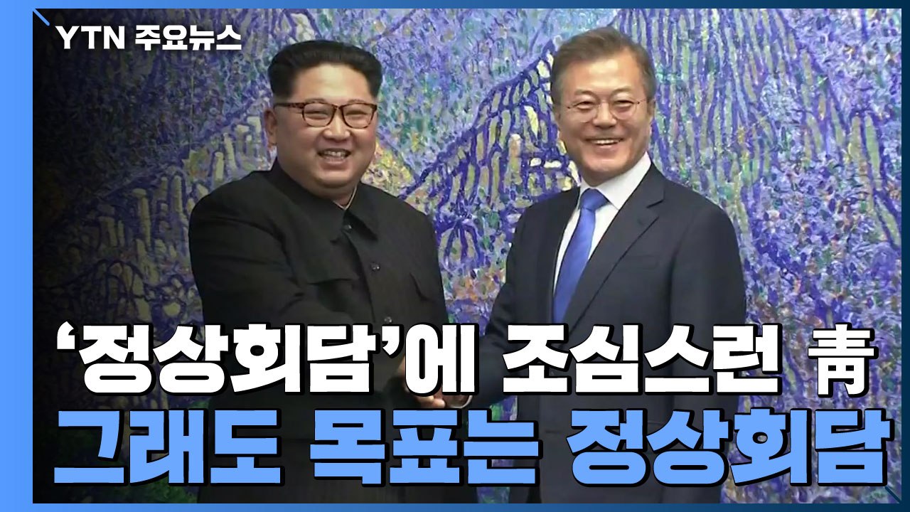 '정상회담'에 조심스런 靑...그래도 목표는 정상회담 / YTN
