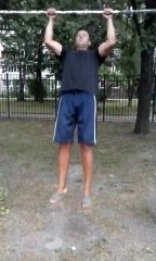 Barra fixa pronada 20 repetições