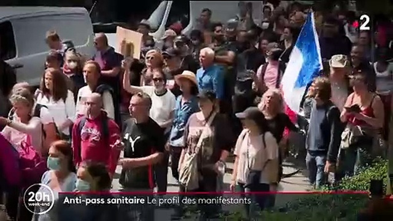 Manifestations anti-pass sanitaire : quels sont les profils des opposants ?