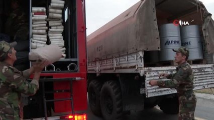 Son dakika haber | Azerbaycan'ın Türkiye'ye destek için gönderdiği 220 kişilik ekip ve 53 itfaiye aracı yola çıktı