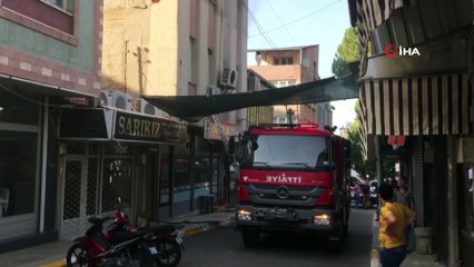 Alaşehir'de ev yangını korkuttu