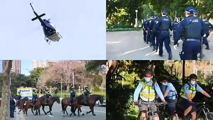 Police flood Sydney CBD to quash anti-lockdown protests