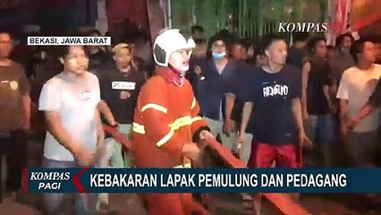 Diduga Cekcok dan Sengaja Dibakar, Lapak Pemulung di Bekasi Terbakar