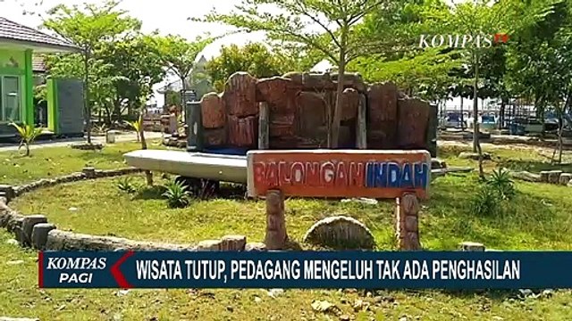 Pedagang di Pantai Balongan Indah Kibarkan Bendera Putih: Kami Sudah Menyerah Pak!