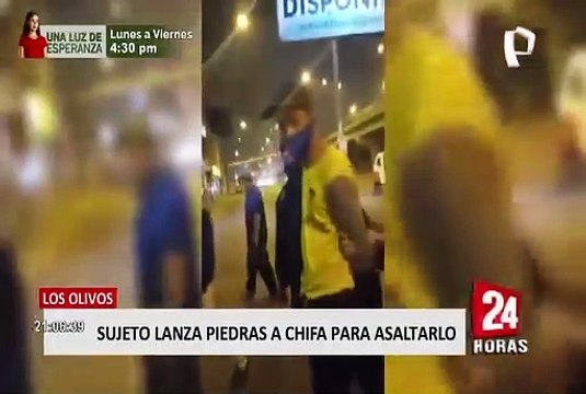 Los Olivos: capturan a sujeto que lanzó piedras a un chifa para asaltarlo