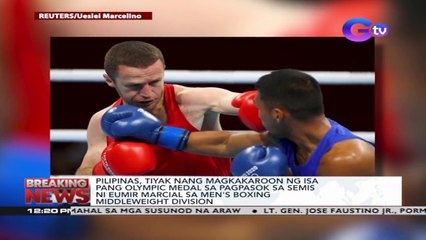 Pilipinas, tiyak nang magkakaroon ng isa pang Olympic medal sa pagpasok sa semis ni Eumir Marcial sa men's boxing middleweight division | Breaking News